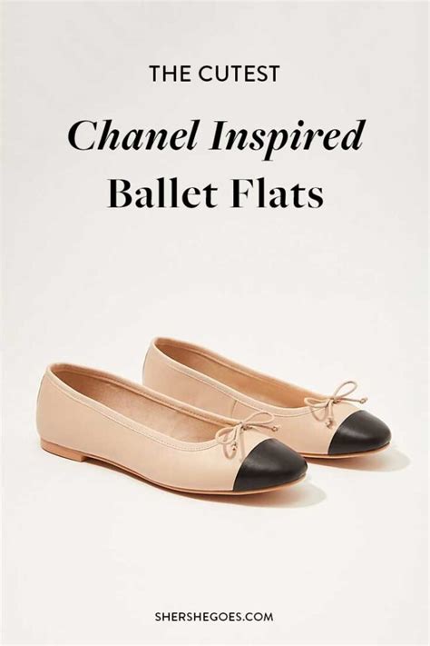 Chanel look alike ballet flats